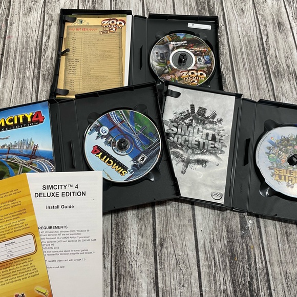 3 PC Simulation sims games Sim City 4 SimCity Societies expansion & Zoo Tycoon 2 - Picture 2 of 5